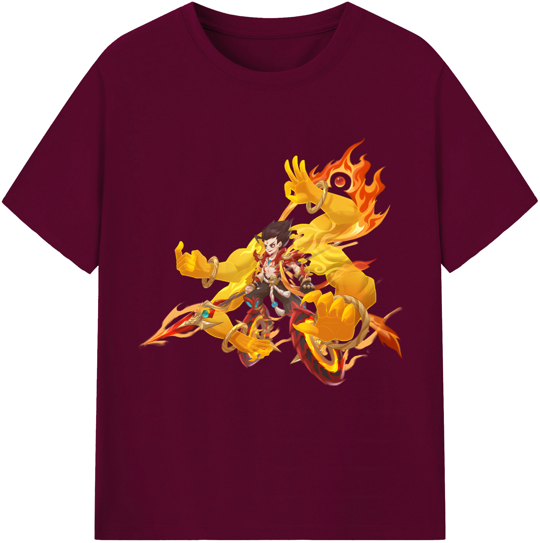 （画像用） Ne Zha 2 ナタ 魔童の大暴れ レディースカジュアルプリントTシャツ（綿100％）